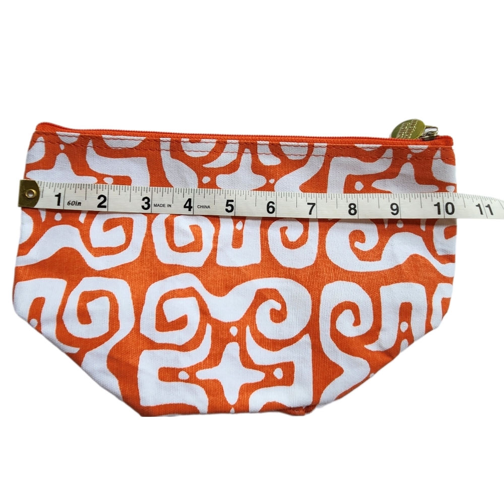 Free with purchase 2 Buckhead Betties Cosmetic Bags Orange + White ZBP-11498 NWT - Picture 8 of 9